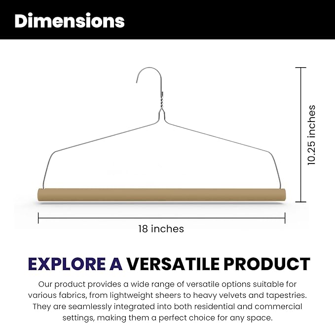 Norton Supply Heavy Duty Wire Clothes Hangers – Galvanized Steel Hangers 10.5" Gauge for Men, Women, Suits, Coats, Pants, Shirts, Dresses, Skirts and Drapes - Hanging Hooks for Closet, Cabinet