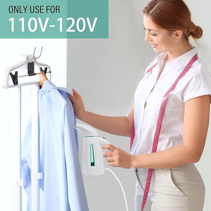 OGHom Steamer for Clothes, Portable Handheld Clothing Garment Steamer, 240ml Large Capacity 700W Travel Steam Iron 30 Second Fast Heat Up (Cyan)