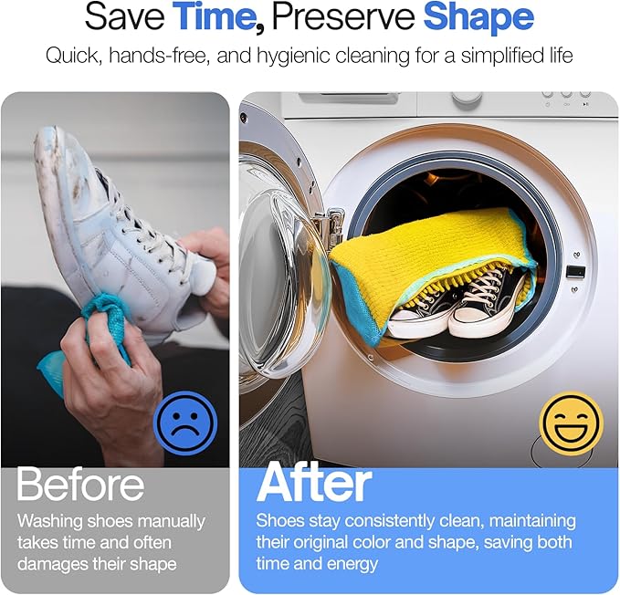Shoe Washing Machine Bag Laundry Bags for Shoes Laundry Shoe Bag for Washer and Dryer Laundry Bag for Shoes Laundry Bags Mesh Wash Bags Sneaker Cleaner (2 Pcs + Sh Trees)