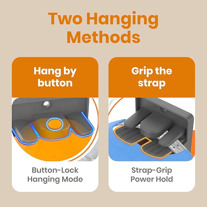 Hat Organizer for Baseball Caps 2 Packs with Built-in Spring Clips - Wall Mount Closet Hat Rack Holder,Storage for Door/Closet Display Hat Racks Hanger (Strong Adhesive & Screws) Matte Black.