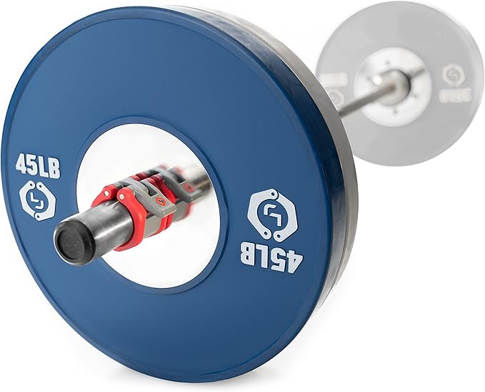 Lock-Jaw HEX 50mm / 2" Olympic Barbell Collar (Red)