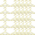 PATIKIL 50pcs Clothes Hanger Earring Holder, Mini Acrylic Coat Hangers Earring Hangers Hanger Rack for Earring Holder Organizer Stand Studs, Gold Tone