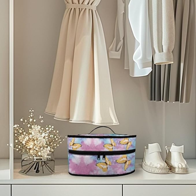 Tie Dye Butterfly Iron Storage Bag Compatible with Most Iron Wear-resistant Easy to Clean Clothes Iron Storage Case Fits Traveling Outing