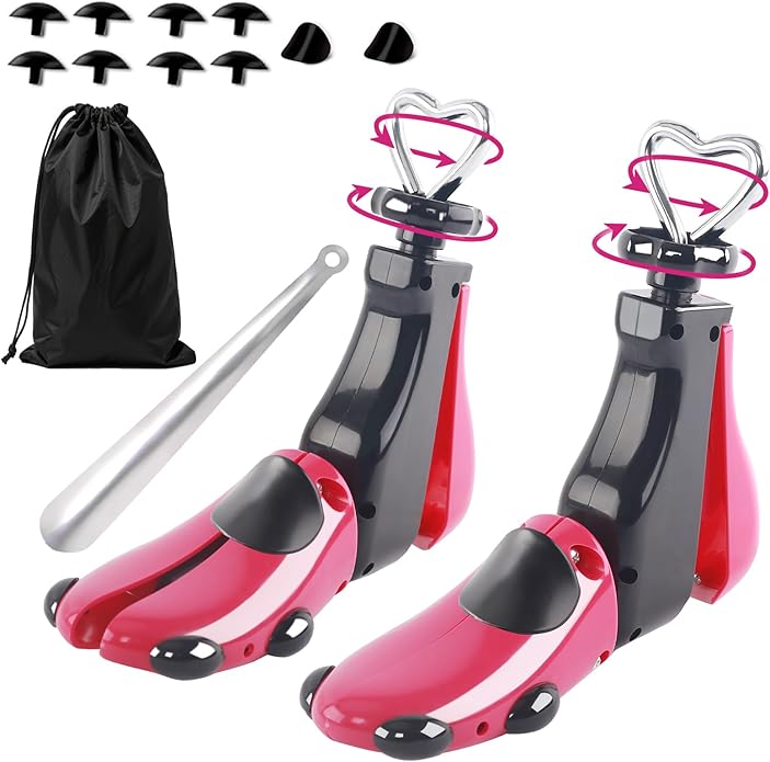 LANNEY Shoe Stretcher Women Men, Boot Stretchers 4-Way Shoe Tree Adjustable Widener Expander Unisex Boots Stretcher Wide Feet
