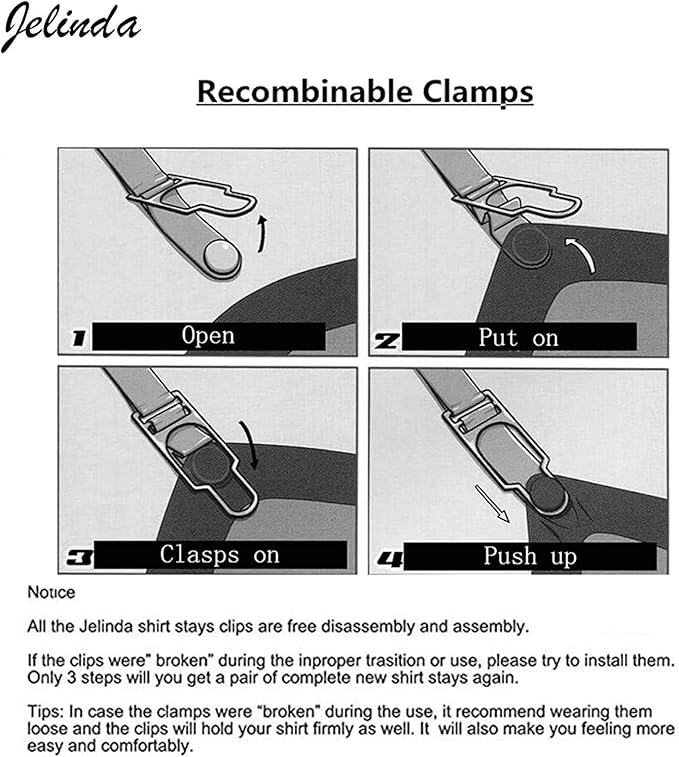 Shirt Stays Garters for Men: Adjustable Shirt Holders Shirt Tuckers Elastic Shirt Keepers for Military Police