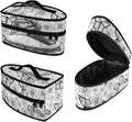 Butterfly Daisy Print Steam Iron Case Travel Iron Organizer Handheld Steamer Holder with Handle Waterproof Travel Accessories, Case Only