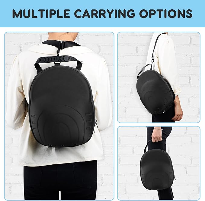 MOSLA Hat Case for Baseball Caps,Hat Carrier Travel Case Ball Cap Carrier Hat Box Organizer Carry On Hat Bag Backpack with Adjustable Shoulder Strap