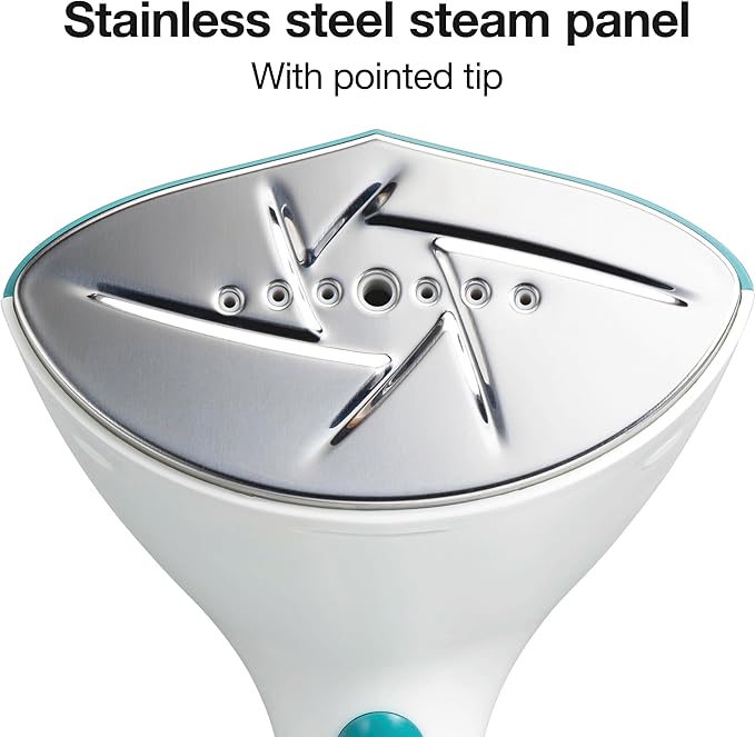 Proctor Silex Dual Mode Handheld Garment Steamer for Clothes, Ready in 25 Seconds for 15 Minutes of Continuous Use, Portable and Lightweight, Vacation Essentials, 1200 Watts, 300 ml Water Tank, Blue