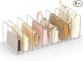 Bag Purse Organizer for Closet: Shelf Dividers Adjustable Acrylic Handbag Storage - Plastic Closet Organizers and Storage for Clutches - Keep Carteras & Pocketbook Upright