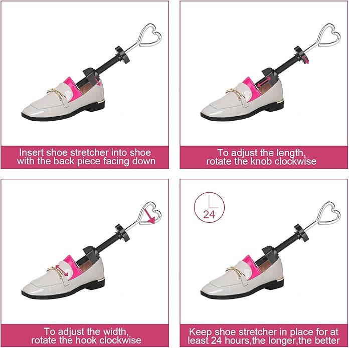 Pair of Premium Professional 4-way Shoe Trees, Shoe Stretcher for Men or Women