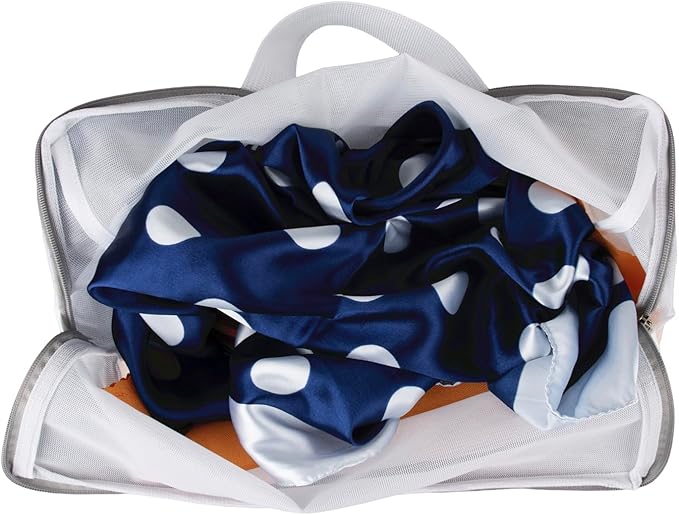 Muka 2 Pcs Mesh Laundry Bag with Handles, Side Widening, Large Opening with Zipper.-M