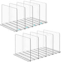 Purse Organizer for Closet, Clear Acrylic Shelf Dividers Adjustable Purse Storage Rack for Closet Handbag & Gift Bag Storage Organizer