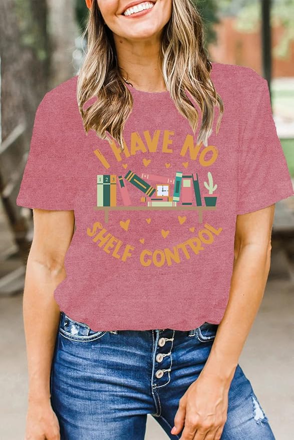 Book Lover Shirt for Women Read Books Be Kind Stay Weird T-Shirt Funny Teacher Shirt