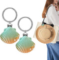 2Pcs Hat Clip for Travel on Bag - Shell Beach Cruise Essentials Accessory for Handbag Backpack Luggage Purse Travel