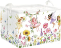 Fantasy Princess Laundry Hamper Colorful Large Storage Basket Collapsible Parents Organizer Kids Toy Clothes Bins for Bedroom, Bathroom, Fairy, 36L