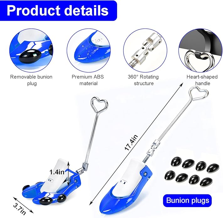 Boot Stretchers for Cowboy Boots Shoe Stretcher for Wide Feet Men Shoe Trees Adjustable Length & Width for Men Women