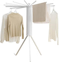Clothes Drying Rack Tripod Aluminum-16rods,Portable Foldable Drying Rack,Drying Rack Clothing for Laundry Bedroom Household