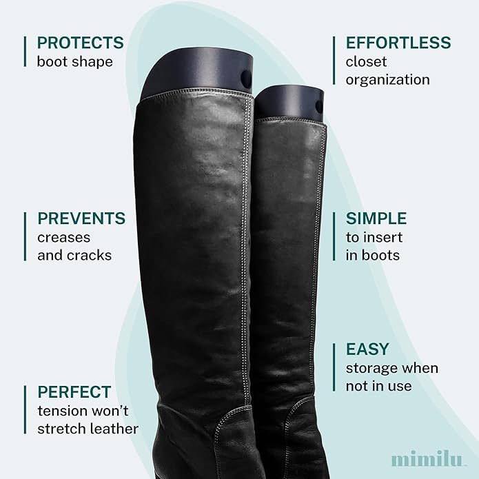 MIMILU 10 Pieces (5 Pairs) Boot Shaper Form Inserts. Stand Up Shape Holder For All Types Of Boots