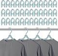 40PCS Large Travel Hangers Lightweight Portable Clothes Hangers with Non-Slip Grooves Space Saving Foldable Clothes Hanger 45cm Plastic Folding Hanger for Travel Camping Home RV