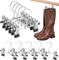 Boot Hanger for Closet with Clips, Space Saving Storage of Boots Leggings Jeans Scarves Hats (10)