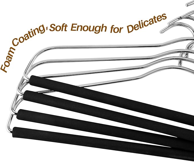Extra-Wide Drapery Hangers Blanket Hangers Heavy Duty Space Saving with Nonslip Tube- Great for Quilts, Sleeping Bags, Comforters, Table Cloths(8 Pack)