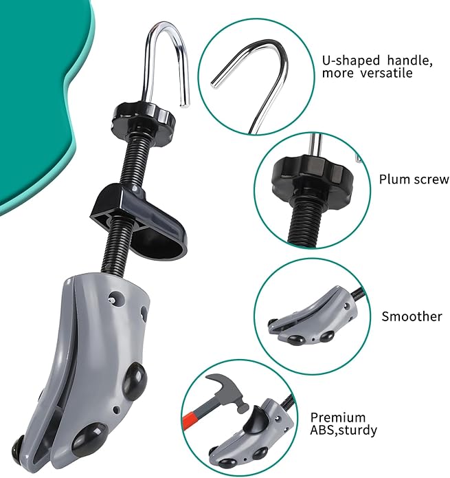 Shoe Stretcher Shoe Trees,Adjustable Length & Width for Men and Women,4-Way Adjustable Shoe Expander Widener