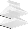 50 Pcs Dry Cleaner Hangers with Tubes - 16" Wire Hangers Bulk for Pants Caped Suit & Strut Home or Dry Cleaners (White)