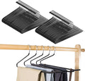 Pants Hangers,50-Pack Clothes Hangers, Non-Slip Open-Ended Pant Hanger,White Metal Hangers Design for Jeans,Slacks,Scarf (White)