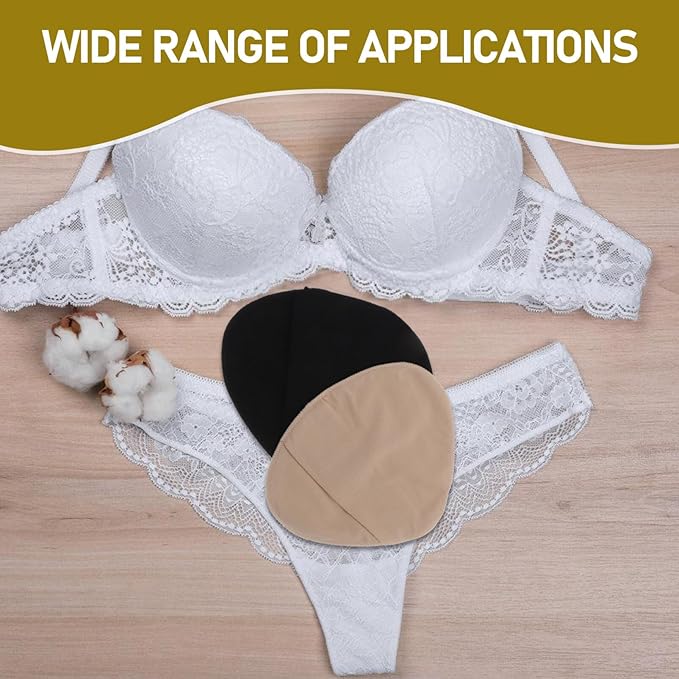 2Pcs Breast Protective Pocket Portable Bra Protective Case Breathable Prosthesis Protective Pockets Breast Forms Cover Bag for Silicone Breast Forms Black Khaki 6.52 x 7.15 inch