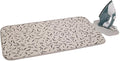 Joseph Joseph Swift Folding Ironing Mat with Silicone Iron Rest, Heat and Steam Resistant, Non-Slip Ironing Pad, Compact Storage, 35.4 x 18.5 in, Ecru Scatter