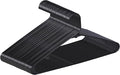 ZenStyle 100 Pack Standard Size White Plastic Hangers for Clothes Lightweight Space Saving Tubular Clothing Hangers (Black)