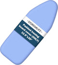 Small Ironing Board Cover and Pad 12.5”x30”, Silicone Coated Scorch Resistant Pure Cotton, Small Iron Board Cover with Padding, Tabletop Mini Ironing Board Cover and Pad, Drawstring Blue