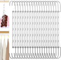20 Pieces Space Saving Metal Collapsible Hangers for Heavy Clothes, Closet Space Savers Metal Hanger Organizer for Dorm, Room Essentials Storage
