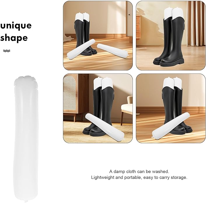 SAFIGLE 3 Pairs Inflatable Boot Brace Shoe Trees Boots Stretcher Shoe Stretcher Shoes Holder Boots Support