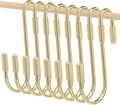 Hotop 36 Pcs Gold S Hooks for Hanging 2.4 Inch Heavy Duty S Shaped Hook Rack Metal Non Slip Hanger for Christmas Tree Stocking Kitchen Pot Utensils Closet Wire Bathroom Bedroom Pan Bag Towel Plant