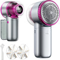 Fabric Shaver with Lint Brush, Large Lint Shaver with Digital Display, 3-Speeds Lint Remover with 6-Leaf Blades, Electric Sweater Shaver to Remove Pilling for Clothes, Furniture