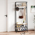 GAOMON Coat Rack, Hall Tree with Shoe Storage Bench, 3-in-1, Multifunctional Hallway Organizer, Shoe Storage with Coat Rack Stand, 5 Hooks, for Entryway