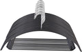 Tosnail 20-Pack Non-Slip Sweater and Pants Hangers, Dimple and Crease Free Hanger for Suit Coat, Shirt, Closet Organizer, Black