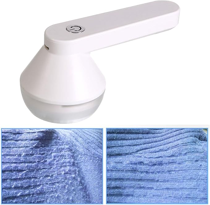 Lint Remover for Fabrics, Pilling Removal Tool for Clothes and Furniture, White