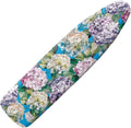 Hydrangea Ironing Board Cover Non Stick Scorch Ironing Board Cover and Pad Standard Size 15x54 Inch Scorch Resistant Pressing Cloth for Iron