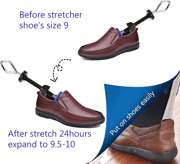 Pair of Premium Professional 4-way Shoe Trees, Shoe Stretcher for Men or Women