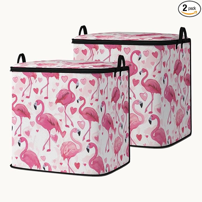 2pcs closet organizers and storage under bed,clothing blanket sweater sheet bedding comforter duvet quilt pillow toy storage bags with lids,dorm room essentials for containers 95L