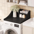 Laundry Countertop Single, 2-Tier Washer Dryer Countertop Laundry Topper with Edge and Non-Slip Pad for Washer Dryer Laundryroom Counter Storage Organization, Black 27‘’