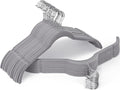 Gray Velvet Hangers 30 Pack, Non-Slip Felt Hangers with Shoulder Notches, Slim Space Saving Clothes Hangers with 360°Swivel Hook for Shirts Heavy Coats Clothes Dresses Closet(Gray)