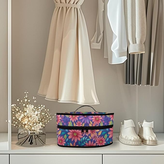 Abstract Daisy Flower Leaf Print Steam Iron Case Waterproof & Dustproof Steamer Storage Bag Portable Travel Iron Holder Case Iron Accessories, Case Only