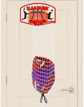 Bundaloo Basketball Laundry Hamper – Over-the-Door Hanging Hoop for Kids, Boys Bedroom Room Decor, 2-in-1 Laundry Bag & Hoop