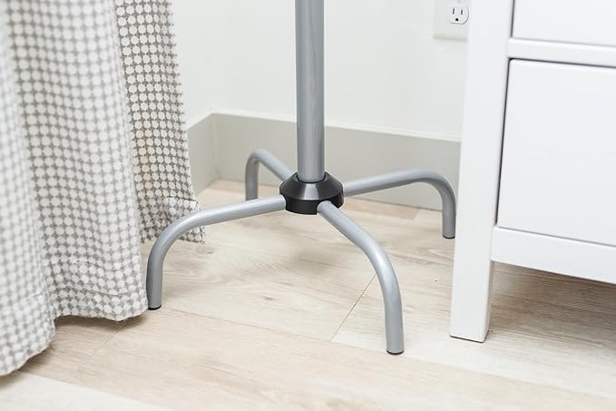 Freestanding Coat Rack – Metal Gray Hat and Coat Stand with 8 Hooks, Heavy-Duty Steel, 72" Tall Entryway Organizer for Home or Office by HAOG