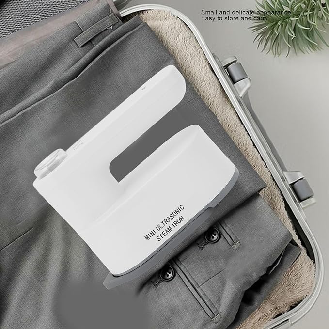 Cordless Travel Steamer for Clothes, 5200mAh Rechargeable 2 Level Temperature Adjustment Portable Handheld Mini Iron with Sprayer & Anti Scald Mat, Support Dry & Wet Ironing
