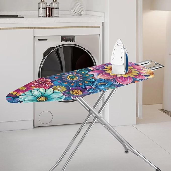 Iron Board Cover Standard Size,Floral Ironing Board Cover,Ironing Board Cover,Floral Cover for Ironing Board,Floral Full Print Design XX-Large