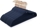 DLD Hangers Non Slip Suit Hangers 50 Pack Space Saving Clothes Hanger Non Slip Hanger Ultra Thin Adult Hanger for Coats, Suit